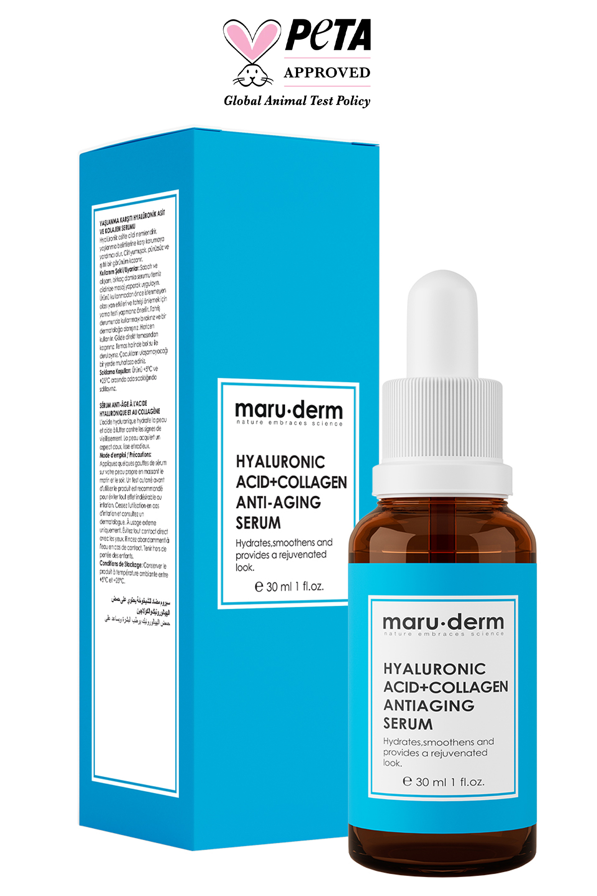 Maruderm Kollagen-Hyaluronsäure Anti-Aging Hautpflege-Serum 30 ML 