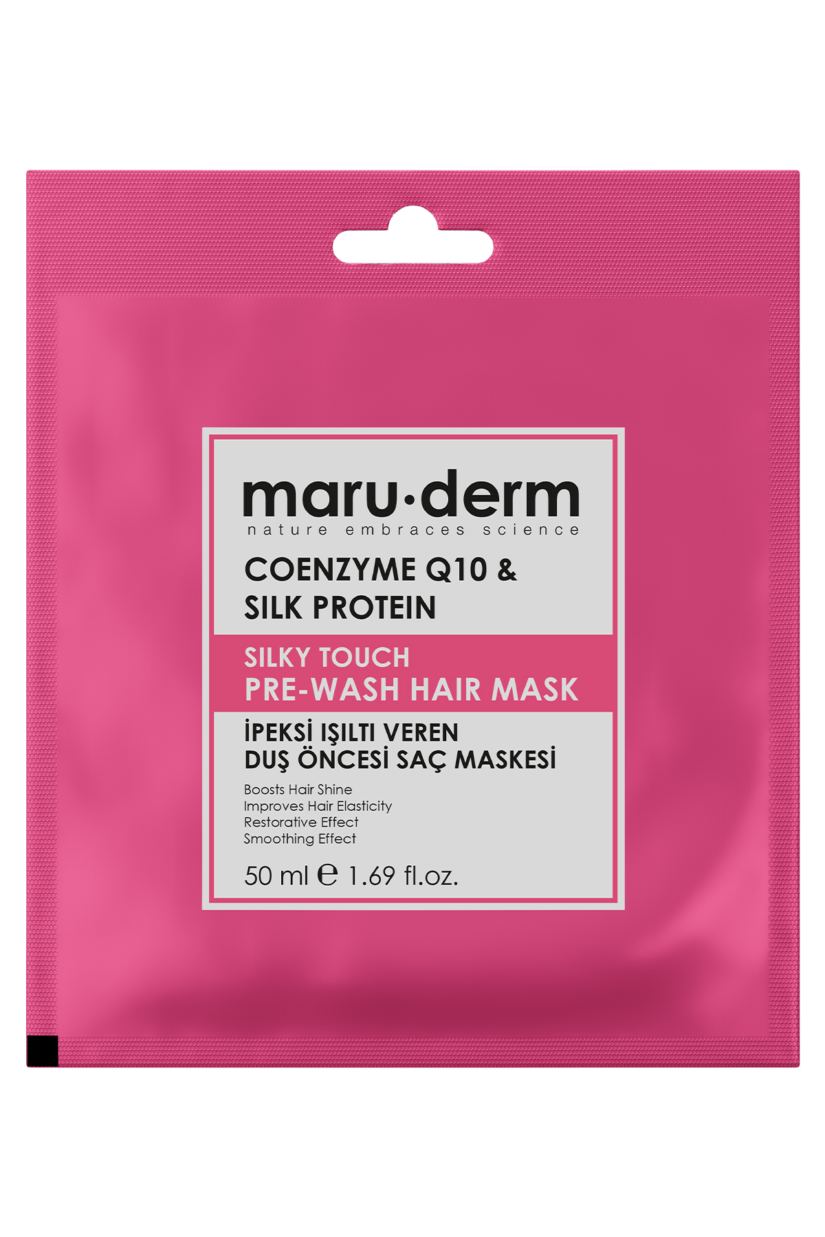 Маска для волос до мытья Maruderm с коэнзимом Q10 и шелковым протеином Silky Touch 50 мл